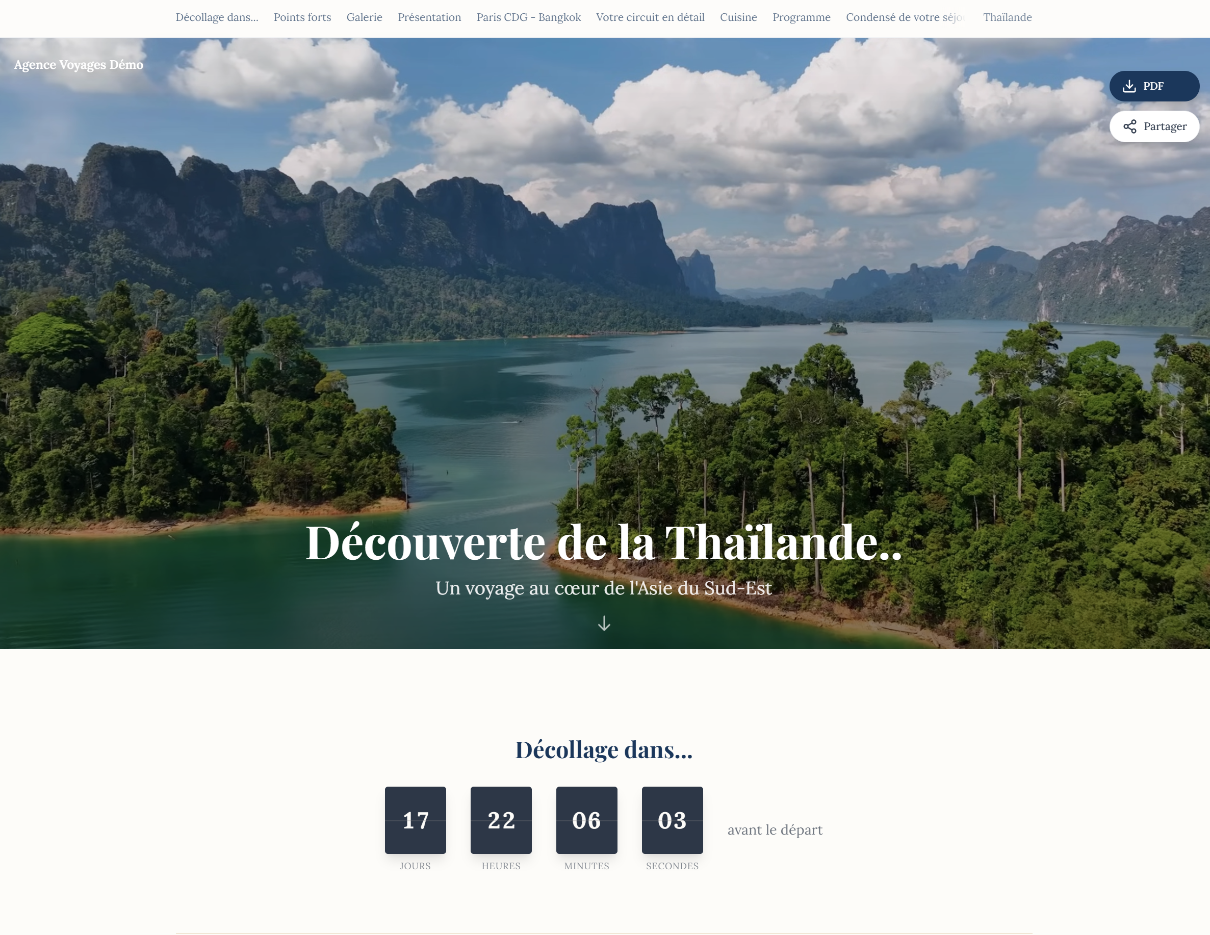 Carnet de voyage Iliade - Découverte de la Thaïlande